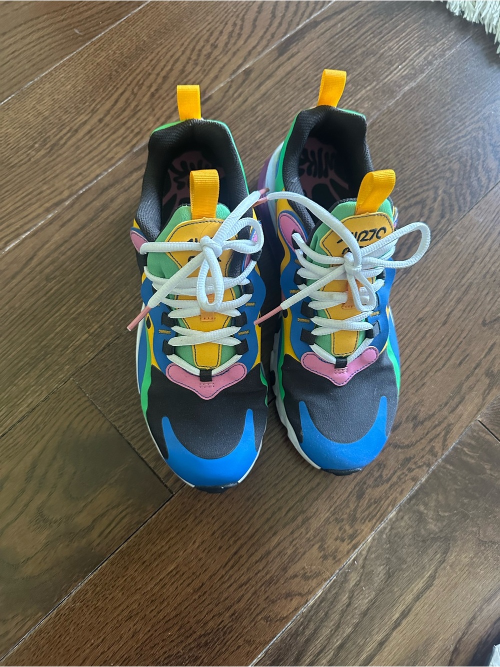 Nike Multicolor Athletic Sneakers - Yellow Accent